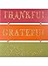 Autumn Harvest Glitter Thankful Grateful Blessed Stacked Sign, 12