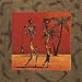 Kamba - Sun Tribe I Size 27.5x27.5 - Kamba Art Print Poster 27.5 x