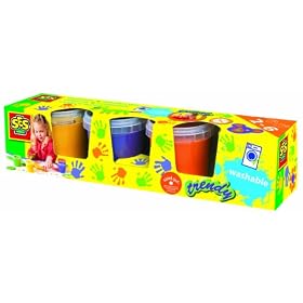 Ses - 00304 - Loisir Cr�atif - Peinture � Doigts Couleurs Tendances