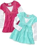 Beautees Little Girl V-Neck Babydoll Tunic
