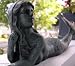 Cast Iron Laying Mermaid Figure ~ Nautical Garden Decor