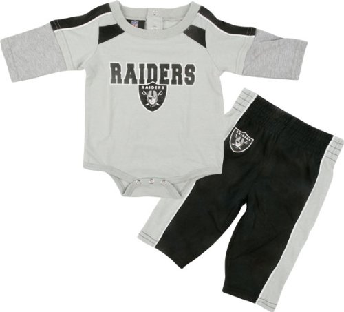 Oakland Raiders Newborn Long Sleeve Creeper and Pants Set