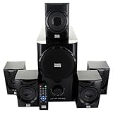 Acoustic Audio AA5160 Home Theater 5.1 Speaker System 500W with Bluetooth and Powered Sub AA5160B