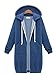 Womens Winter Casual Zip up Coat Hoodie Cardigan Outwear Jacket Long Sweatshirt