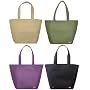 Reusable Shoulder Tote Bag 4 Color Combo Pack