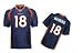 Denver Broncos Jersey#18 Peyton Manning Dark Blue Football Authentic Jerseys Size 52
