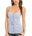 G by GUESS Embry Striped Corset Top, BALI WASH (XS)