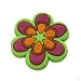 Blume grün/pink/orange - flower, style your Crocs