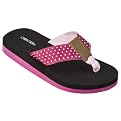 Girls' Cherokee&reg; Bailee Polka-Dot Ribbon Flip Flops - Pink