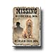 Bloodhound Husband Missing Reward Fridge Magnet