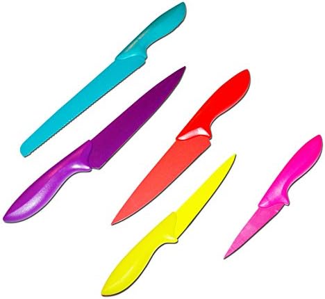 Global knife set included Paring, Cheese, Cleaver, Bread knife it is a world class cutlery knife set with extremely sharp multi-color knives set for your kitchen. Bring new Energy to your cooking Now!