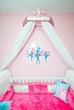 Ballerinas and name (Peyton style) 24x22 vinyl decal personalized wall saying