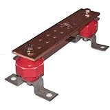 Wall Mounted Copper Ground Bus Bar Kit- Thickness .25" Width 2" Length 10"- SCGB-1KT