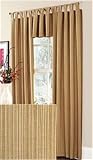 Review linens4less.com  / Taylor BLACKOUT Textured Thermal Insulated Tab Top Curtain PAIR 84'' x 84'' long - Caramel