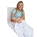 White Adult Travel Sheet/Sleep Sack - Durable and Super Soft, Making The Perfect Lightweight and Easy to Pack Travel Sheet