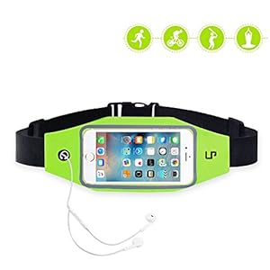 LP Running Flip Fitness Workout Belt , Money Belt Waist Pack for Jogging , Gym Workouts , Walking , Exercise , Hiking , Outdoor travel Iphone6 6s 6 Plus unisex （ green ）