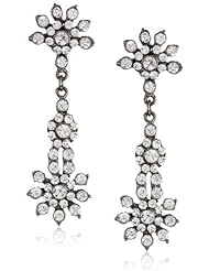Nina Crystal Floral Dangle Drop Earrings