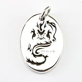41%2BHd8zy8gL. SL160  Maori Sterling Silver Dragon Tattoo Dog Tag