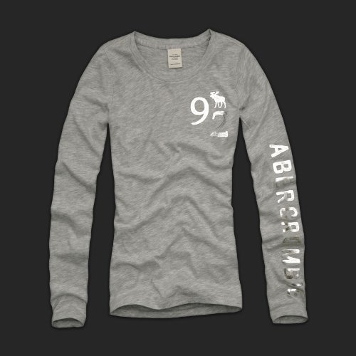 Abercrombie & Fitch Long Sleeve Alice – Heather Grey (S)