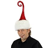 Curly Q Santa Hat Adult (One Size)