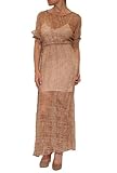 Women's Alice & Olivia Nadja Layered Maxi Dress in Dusty Pink Size M Women's Alice & Olivia Nadja Layered Maxi Dress in Dusty Pink Size M