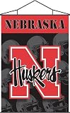 NCAA Nebraska Cornhuskers 40x 28 Indoor Banner Scroll