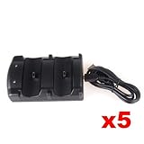 Neewer 5x Dual USB 2 Charge Charger Dock for Sony PS3 Controller