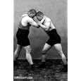Wrestling Hold - FRAMED Art Print - Poster - 20 x 29
