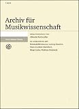 Produkt-Bild: Archiv f&uuml;r Musikwissenschaft (AfMw) [Jahresabo]