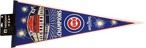 Chicago Cubs 2016 World Series Champions Pennant Fireworks 13193