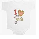 I Love Tennis - Sports and Games Baby Onesie