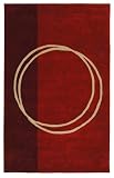2X12 Runner Red Contemporary Wool Handmade Rodeo Drive RD624A Modern Area Rug