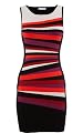 Pannelled Stripe Bodycon Dress