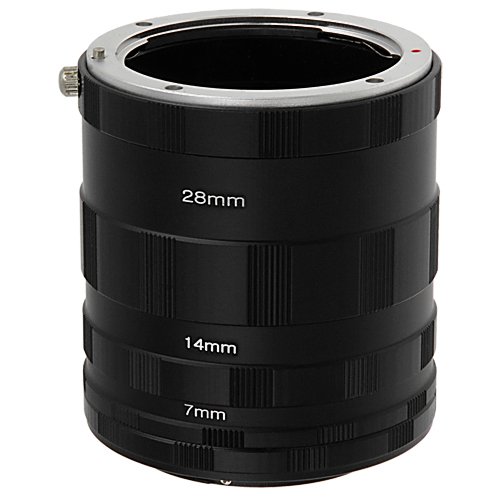 Fotodiox OM 4/3 (Four Thirds system) Macro Extension Tube Set Kit for Extreme Close-up, fits Olympus E-3, E-5, E30, E-620, E-600, E-520, E-510, E-450, E-420, E-410,E-400,E-300, Panasonic Lumix DMC-L10, L1