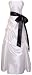 Strapless Taffeta Bridesmaid Prom Holiday Formal Gown Long Dress - L