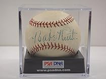 Signed Babe Ruth Baseball - Single Certified Authentic - PSA/DNA Certified - Autographed Baseballs
