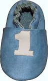 Tibet PLATEAU soft sole infant full grain baby shoes SUEDE number one blue