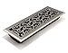 Accord AMFRSNC412 Charleston Floor Register, 4-Inch x 12-Inch(Duct Opening Measurements), Satin Nickel