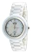 Oniss #ON609-M Unisex Uniche Collection MOP Dial White Ceramic Swiss Quartz Watch