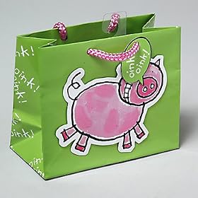 Oink Oink Whimsical Piggy Gift Bag