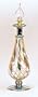 Gold Pear Shaped Hand Blown Egyptian Perfume Bottle 24k Gold Etchings