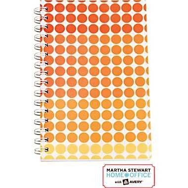 Martha Stewart Home OfficeTM with AveryTM Geometric Notebook, Orange, 5-1/2