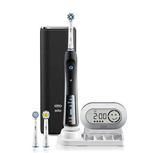 Oral-B Pro 7000 SmartSeries Black Electronic Power Rechargeable Battery Electric Toothbrush with Bluetooth Connectivity Powered by Braun x Multipack of 3