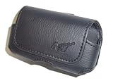 Premium Black Horizontal Leather Side Case Pouch with Belt Clip for Sanyo Eclipse 6750 / Nokia 5300, 6263, 6133, 6126 / Motorola W315, V325, V360, i760, IC902 / Samsung U430, U310, U540