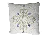 Pike Street Violet Fill Embroidered Decorator Pillow, Square