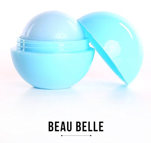 Beau Belle Lip Balm - Lip Salve - Sphere Lip Balm - Lip Balm Kit - Flavored Lip Balm - Lip Gloss - Lip Butter - Lip Moisturizer (Bubblegum Blue)