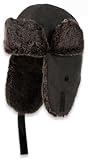 K-SC-4 - Kinderpolarmütze Kindermütze Polarmütze Kunstfell Wintermütze Kunstfellmütze Fellmütze Fliegermütze Wintermütze für Kinder Wollmütze Skimütze Snowboardmütze Winterstrickmütze Kids Mützen Winter Kopfbedeckung grau