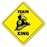 TRAIN CROSSING - Sign - xing railroad collector room