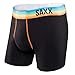 Saxx Men's Fiesta Boxer, Black/Sunset, Medium