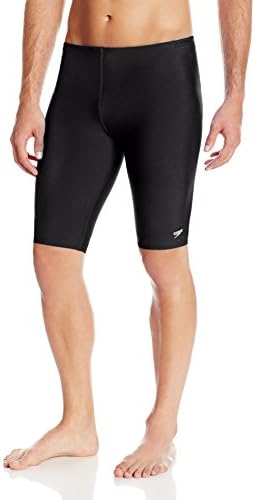 Speedo Men's Race Endurance+ Polyester Solid Jammer Swimsuit